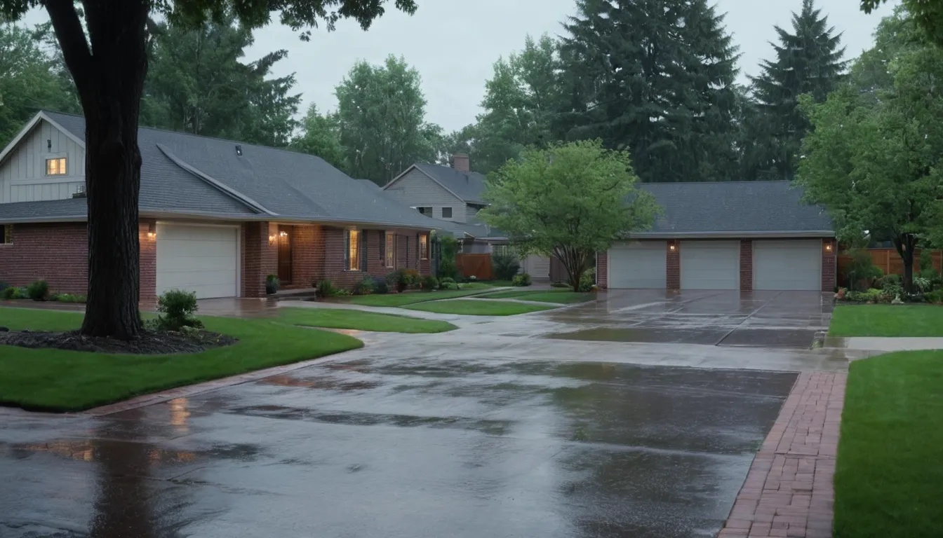 Single-story homes with garage doors in Arlington